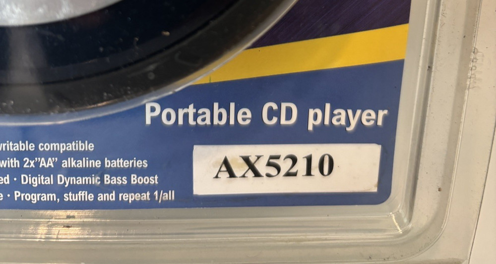 Philips Jogproof Portable CD player AX5210 Skip Protection