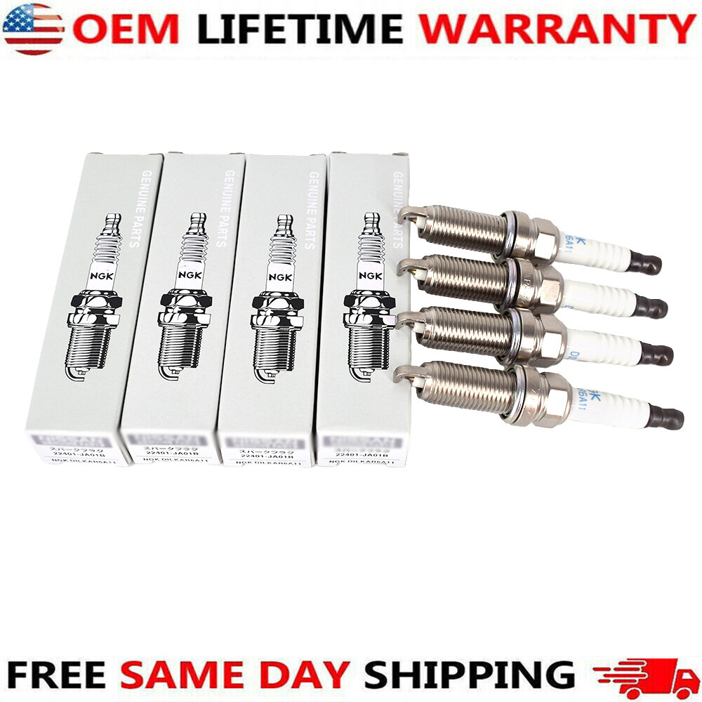 OEM Ignition Coil & NGK Ruthenium Spark Plug For 07-19 Nissan Altima Versa UF549