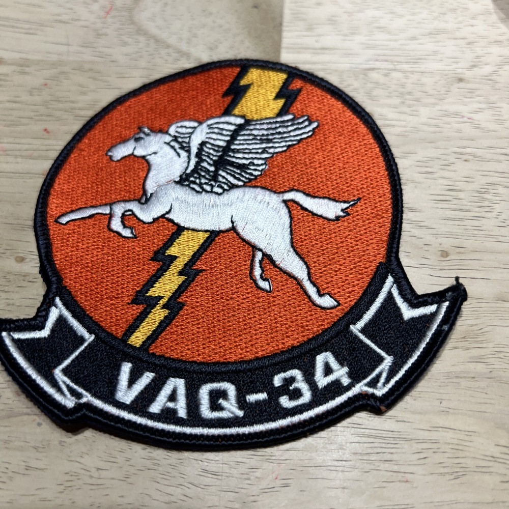 VINTAGE VAQ-34 US NAVY Flashbacks cold war PATCH