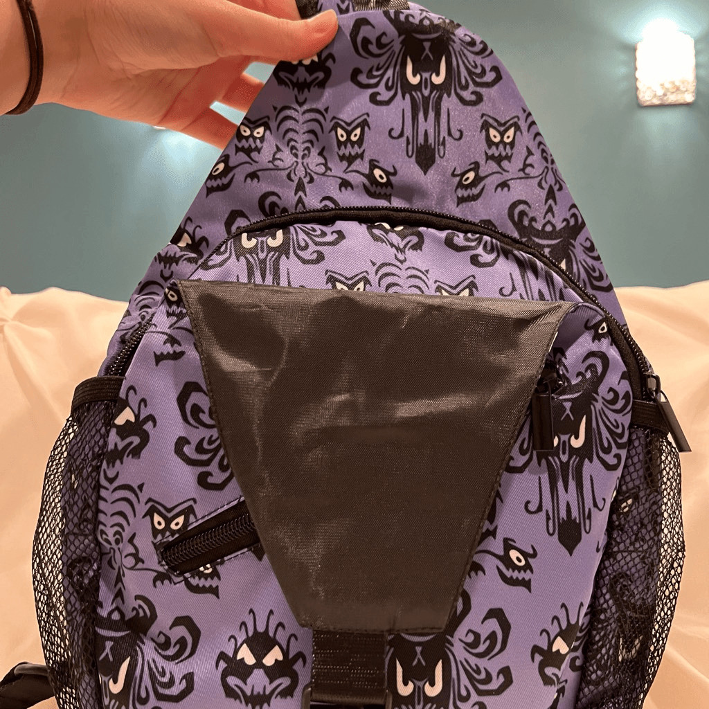 Haunted Mansion Wallpaper Chest Sling Bag Travel Shoulder Daypack Unisex NEW
