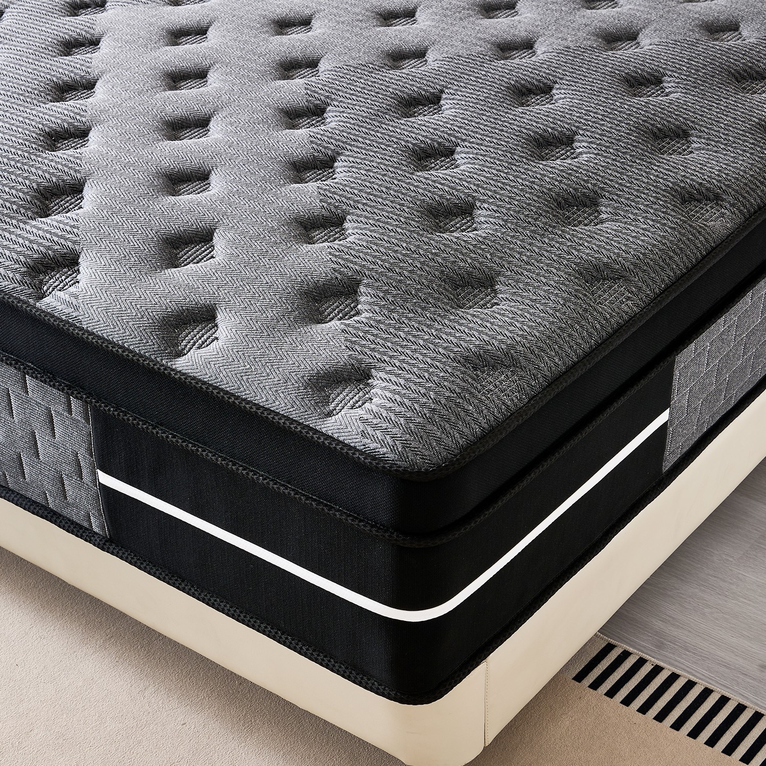 8"10"12"14 Twin Full Queen King Size Mattress in a Box Hybrid Spring Memory Foam