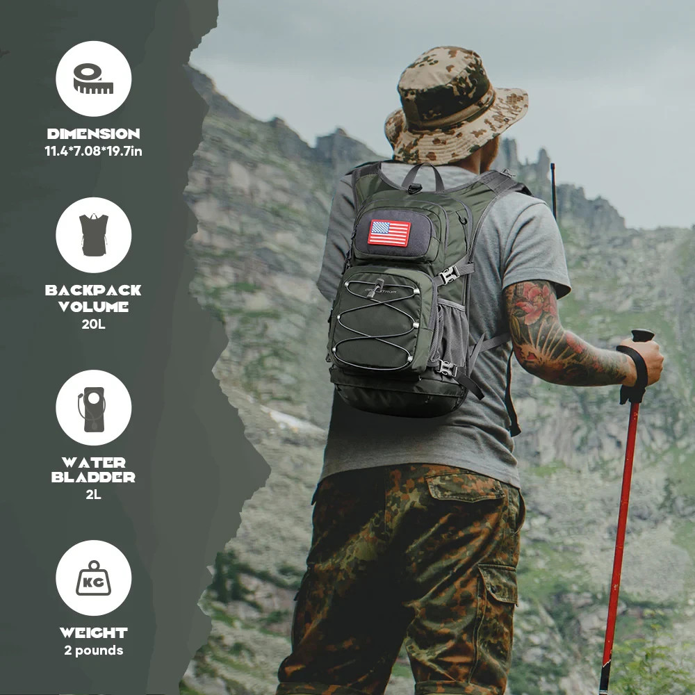NEW Maelstrom Hydration Backpack Hiking Backpack Purple - No Bladder