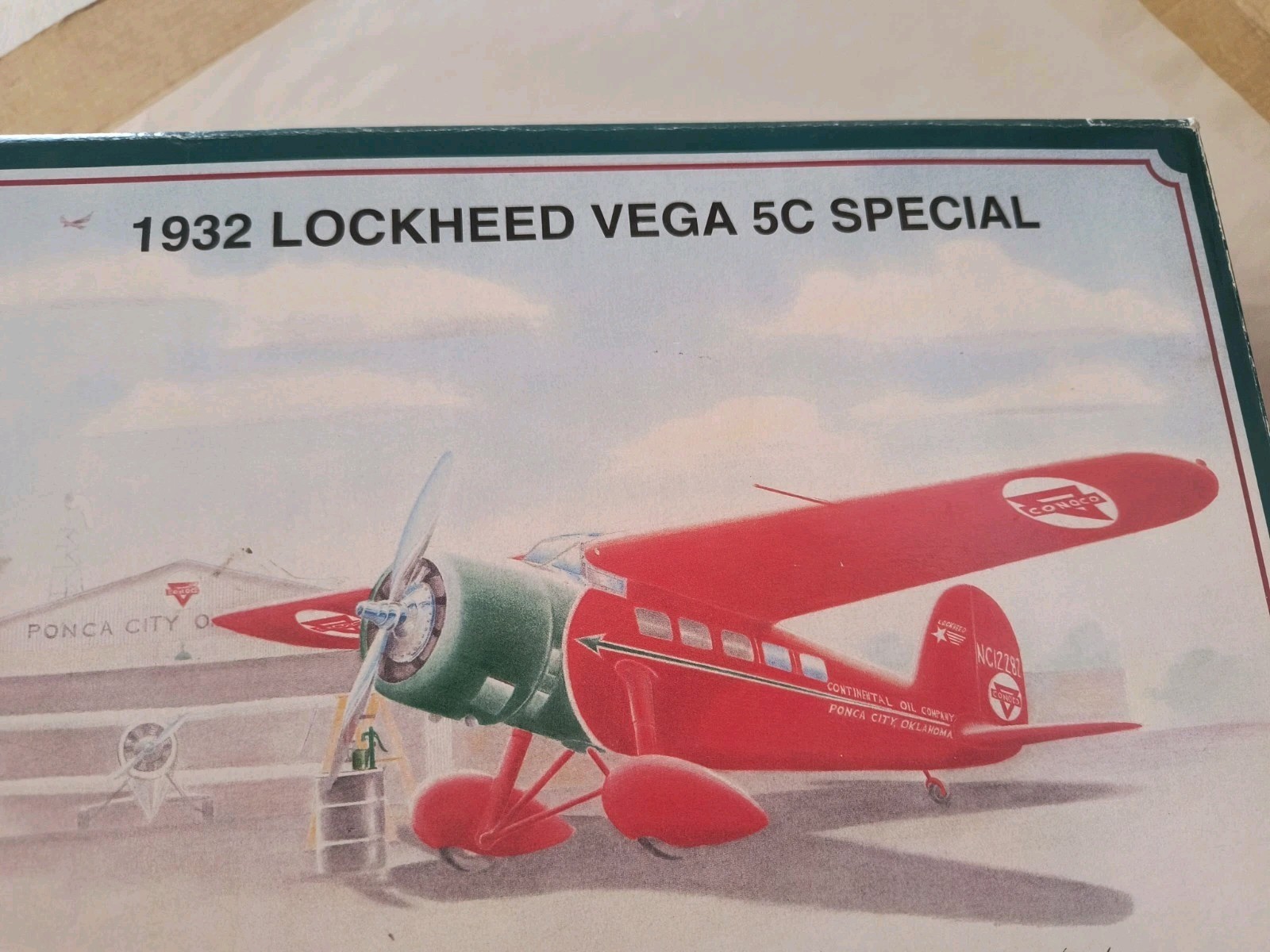 1932 Lockheed Vega 5C Special Conoco Diecast Plane Coin Bank Limited Edition '92
