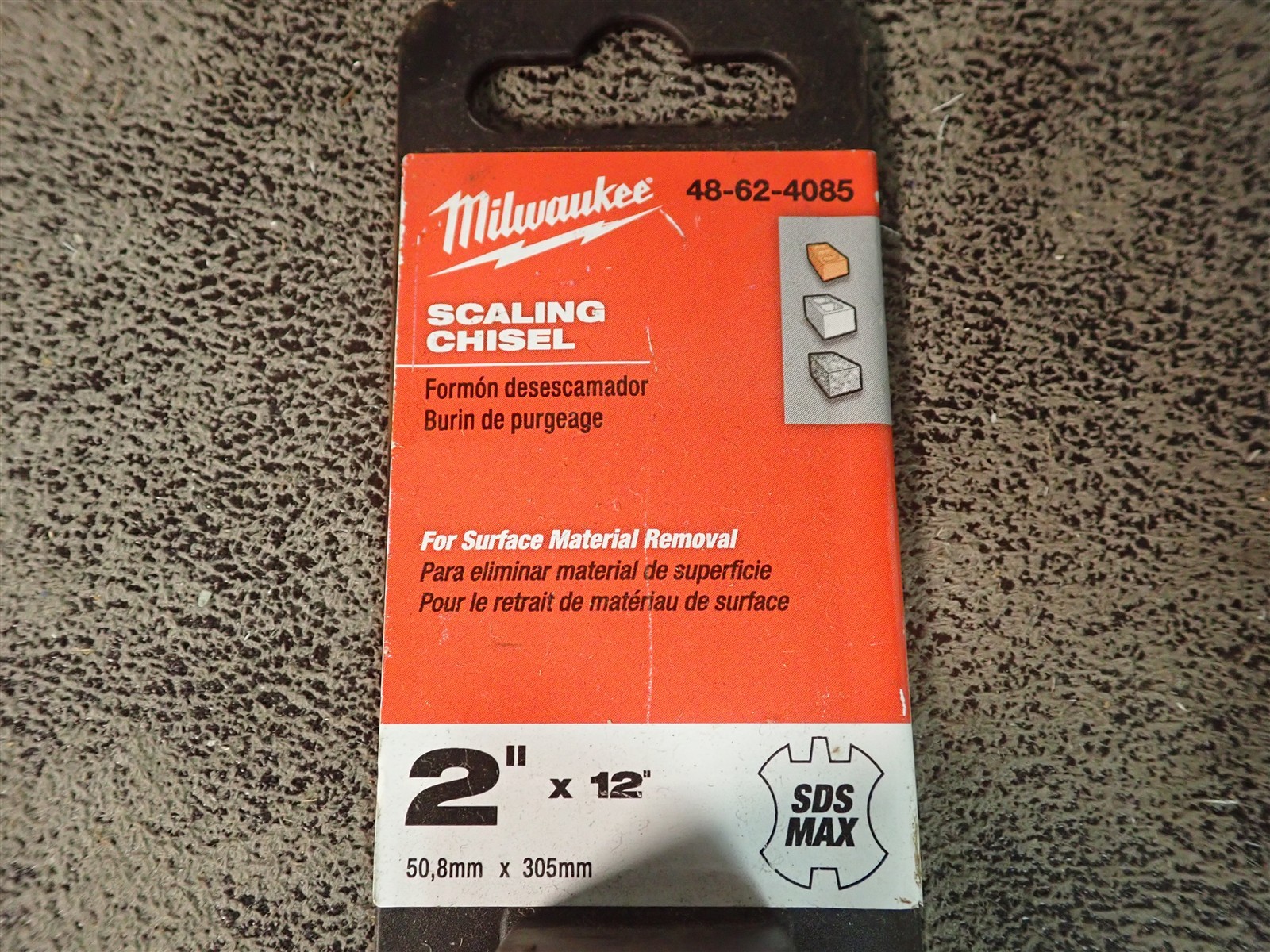 Milwaukee 48-62-4085 SDS MAX 2" x 12" Scaling Chisel (BN376)