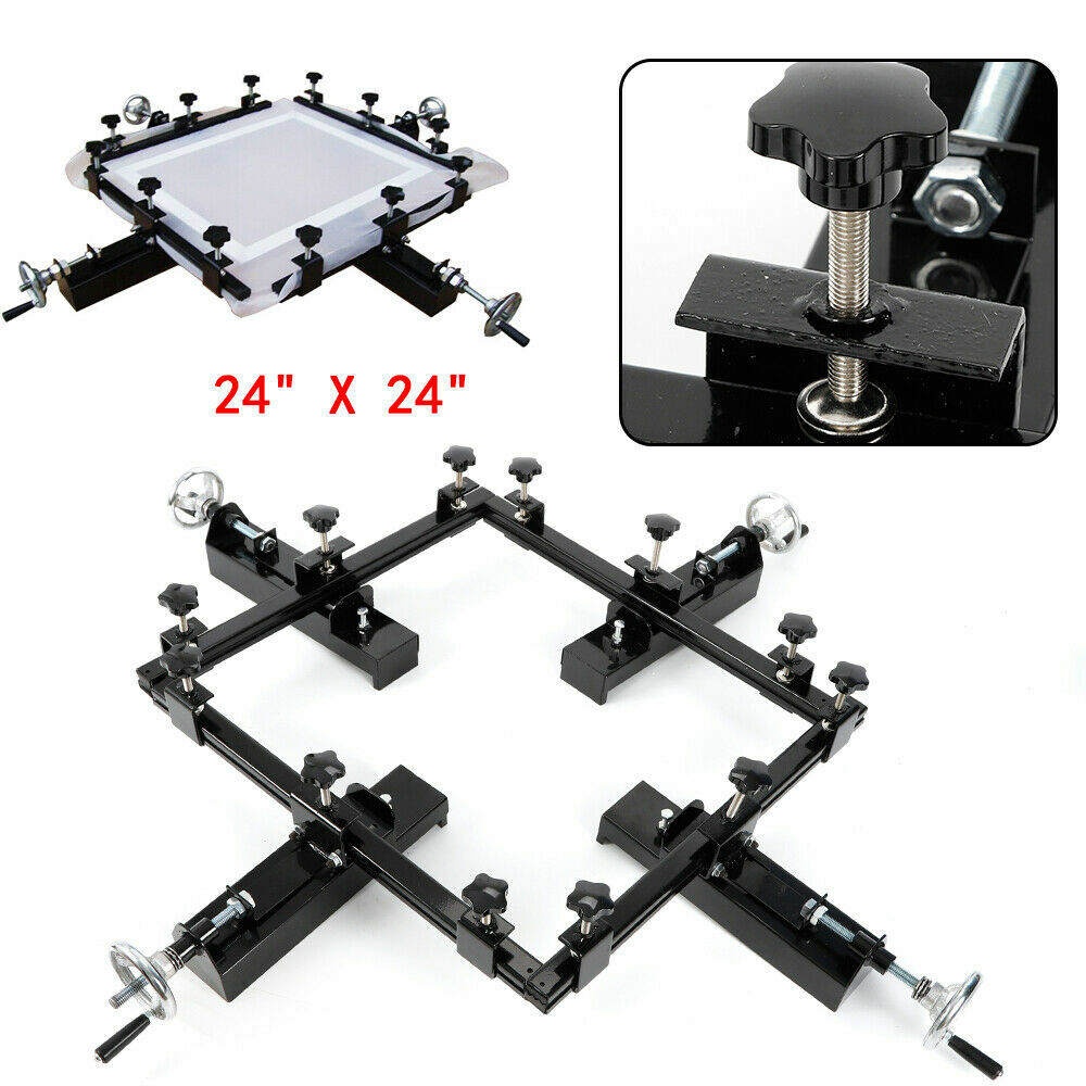 High Precise 24"x24" Manual Screen Stretching Machine Screen Print Stretcher