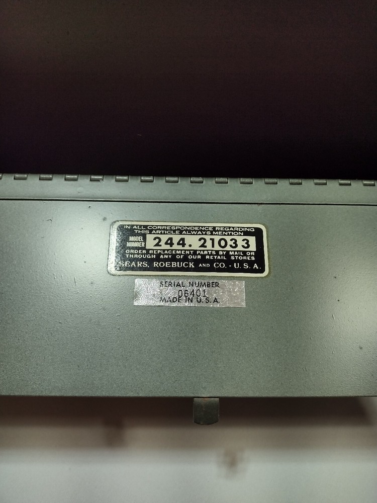 Vintage Sears Penske Engine Analyzer (MODEL 244.21033) #730