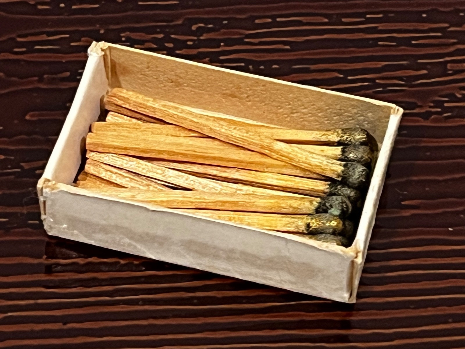 ANTIQUE GORHAM STERLING 5130 MATCH BOX HOLDER With Box & Matches -Has Monogram