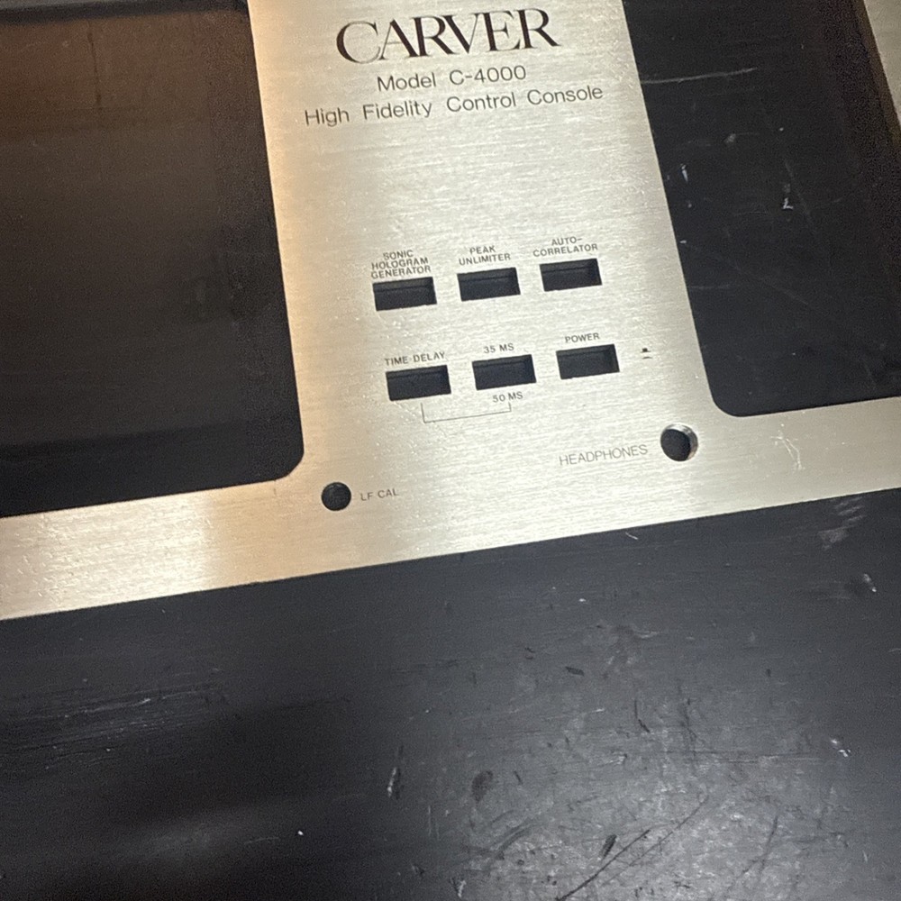 Carver Model C-4000 Preamp FACEPLATE