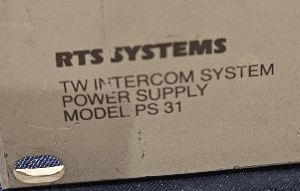 RTS Systems / Telex TW Intercom Power Supply , Model PS-31
