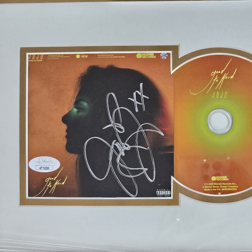 JoJo signed Good to Know CD Autographed JSA Certified Framed