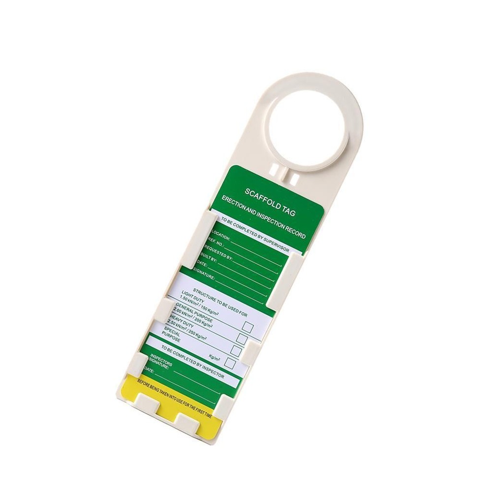 Scaffold Tag, ''Warning'' - '' USE'' - '' '', 12.2'' Length x 3.6'' Width