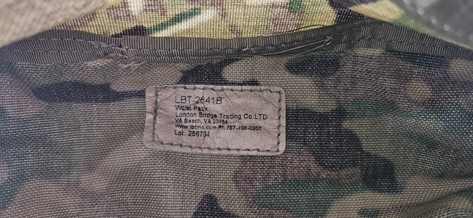 London Bridge Trading Three Zipper Waist Fanny Pack OCP Multicam LBT-2641B