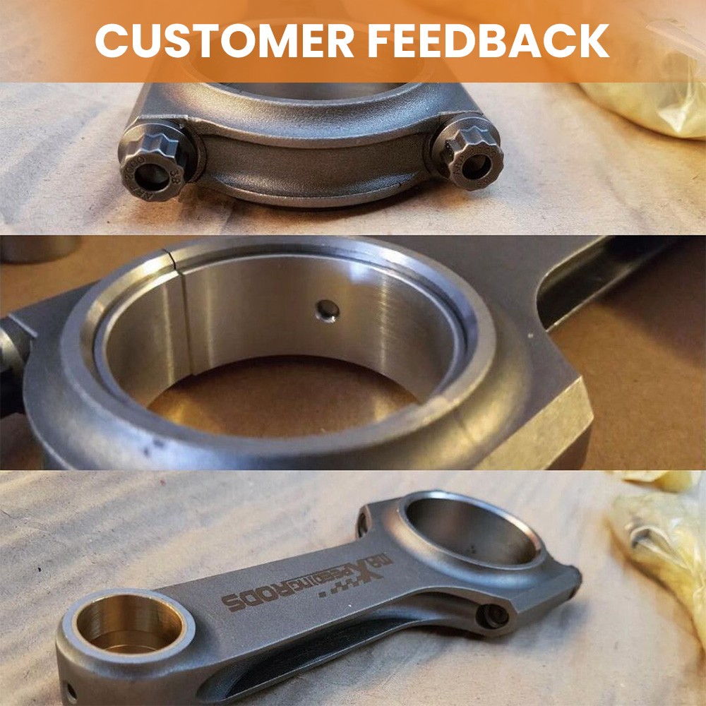 4x H-Beam Connecting Rods ARP 2000 Bolts for Honda CBR 900 RR 1996-1999 4.33"