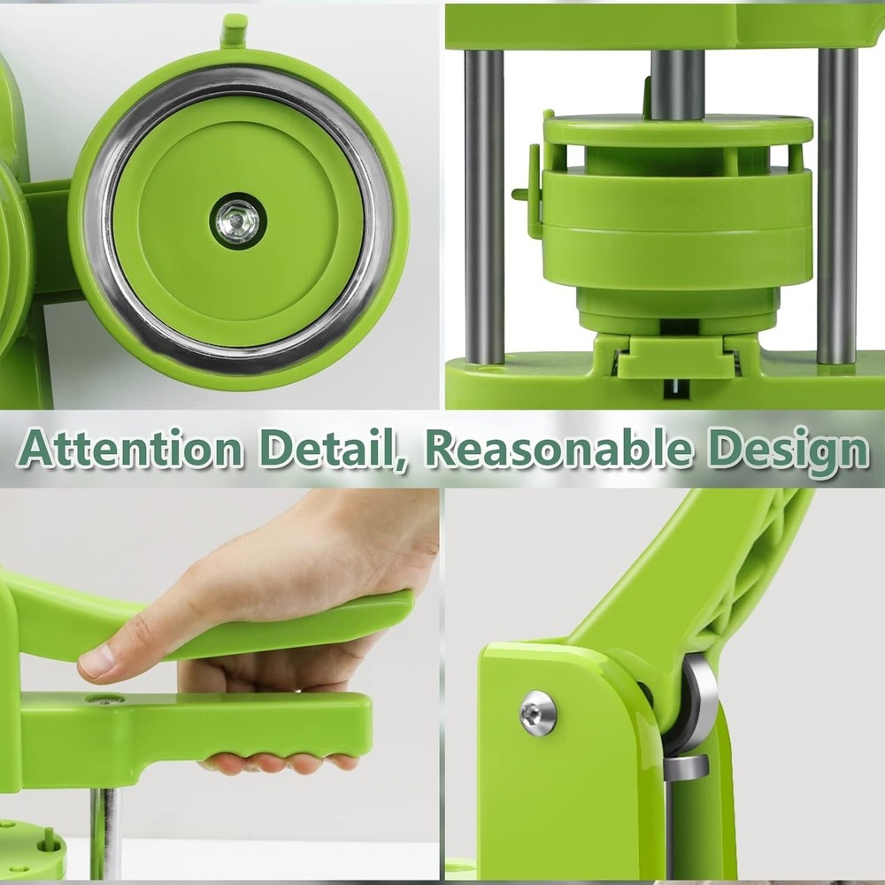 Button Maker Machine, 75mm3 inch DIY Pin Button Maker Press Machine Kit, Badg...