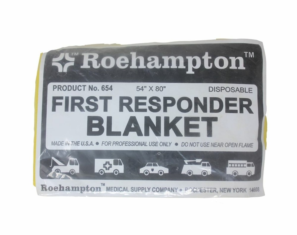 Roehampton 654 First Responder Blanket Yellow 54" X 80"