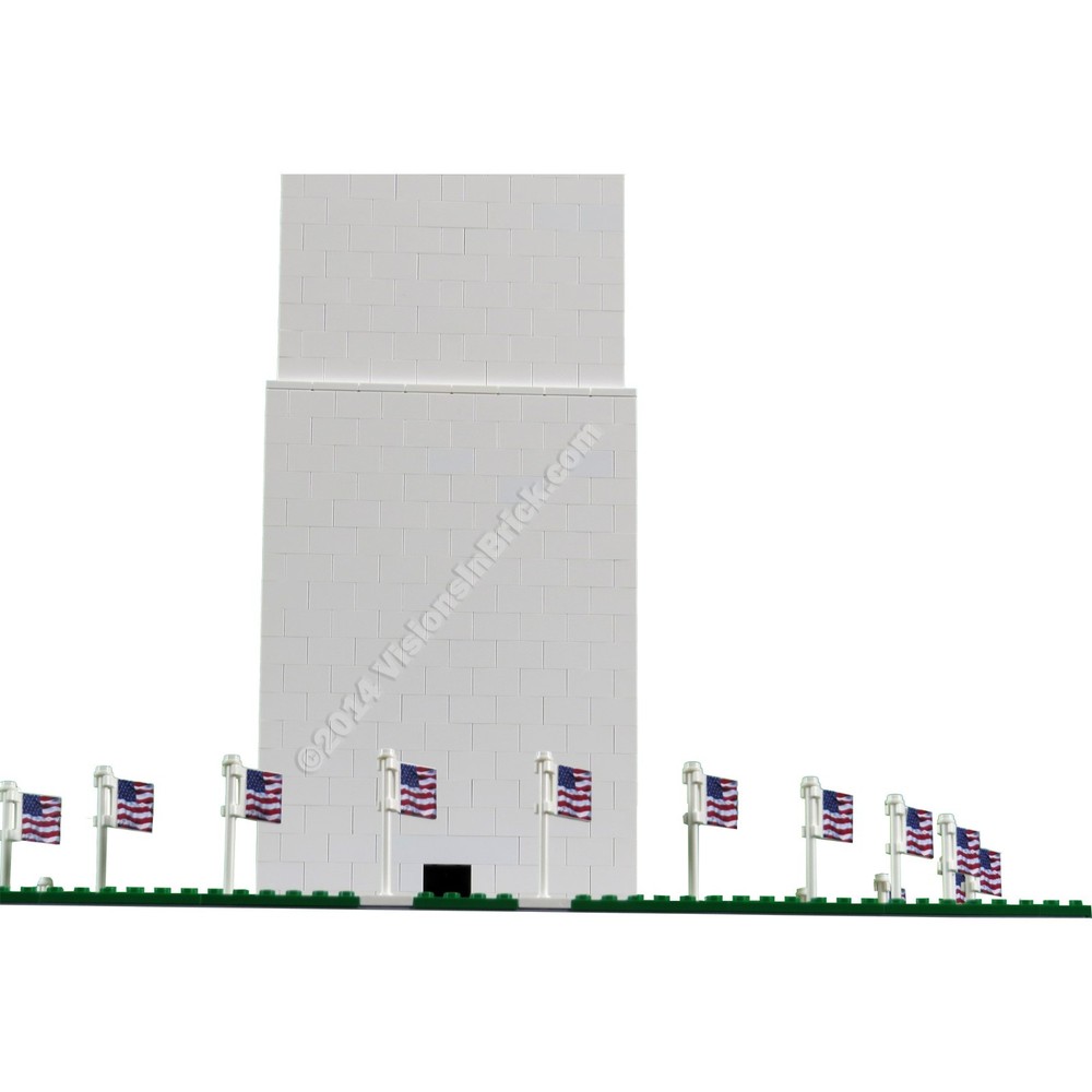 Custom Washington Monument INSTRUCTIONS made for LEGO® pieces