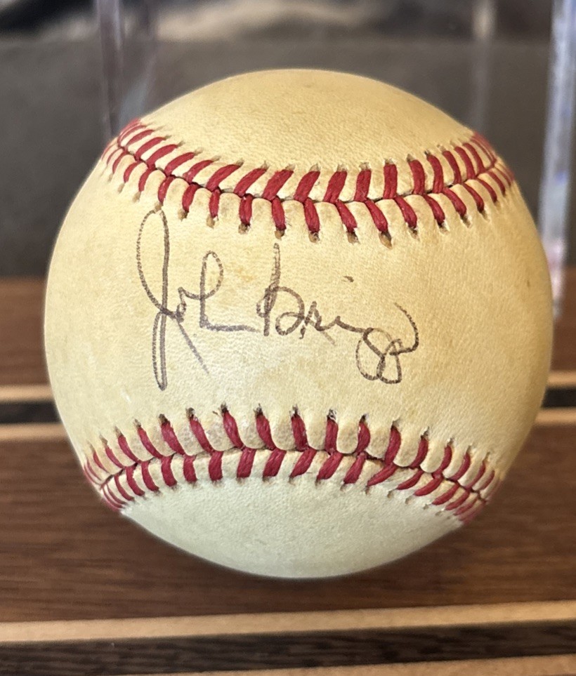 Johnny Briggs Autographed NL Baseball