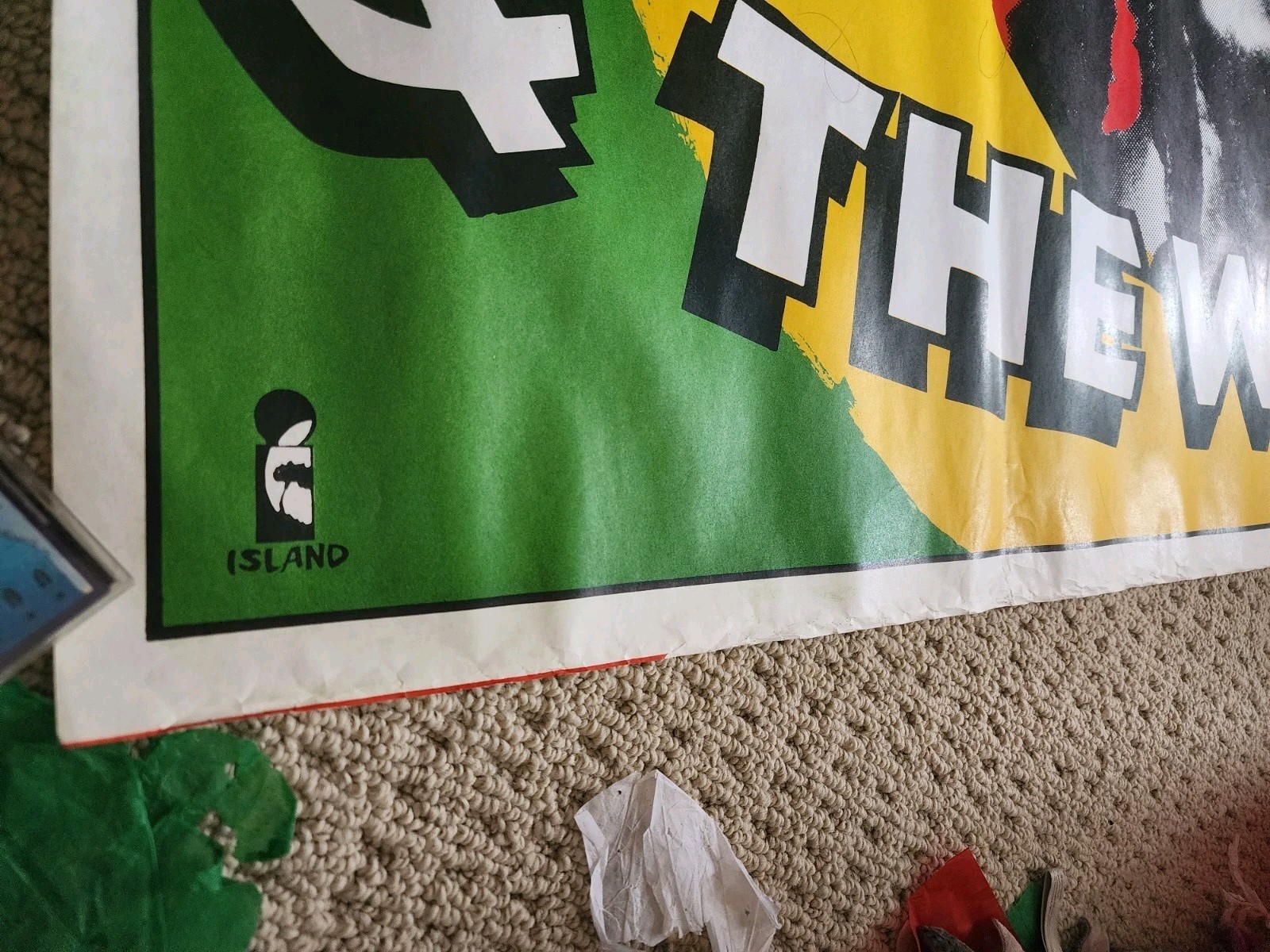 Rare Bob Marley & The Wailers FR 1980 Uprising Tour promo poster Island Reggae