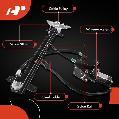Power Window Regulator with Motor Replacement for Dodge Front Passenger Side