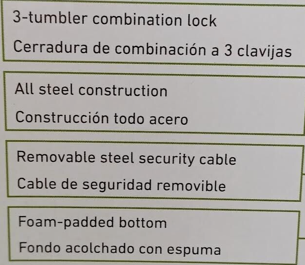 STACK-ON PORTABLE SECURITY CASE PC-95C-18 Combination Lock Protect Valuables