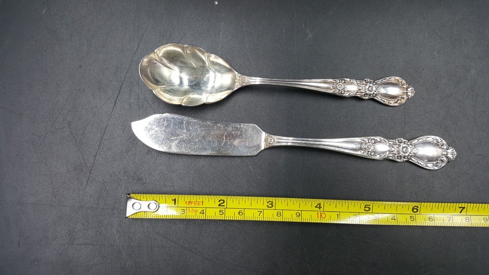 Rogers Silverplate Heritage Master Sugar & Master Butter