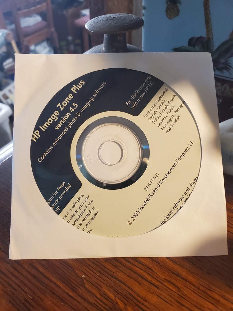 HP Image Zone Plus version 4.5 - 2005 Disc New