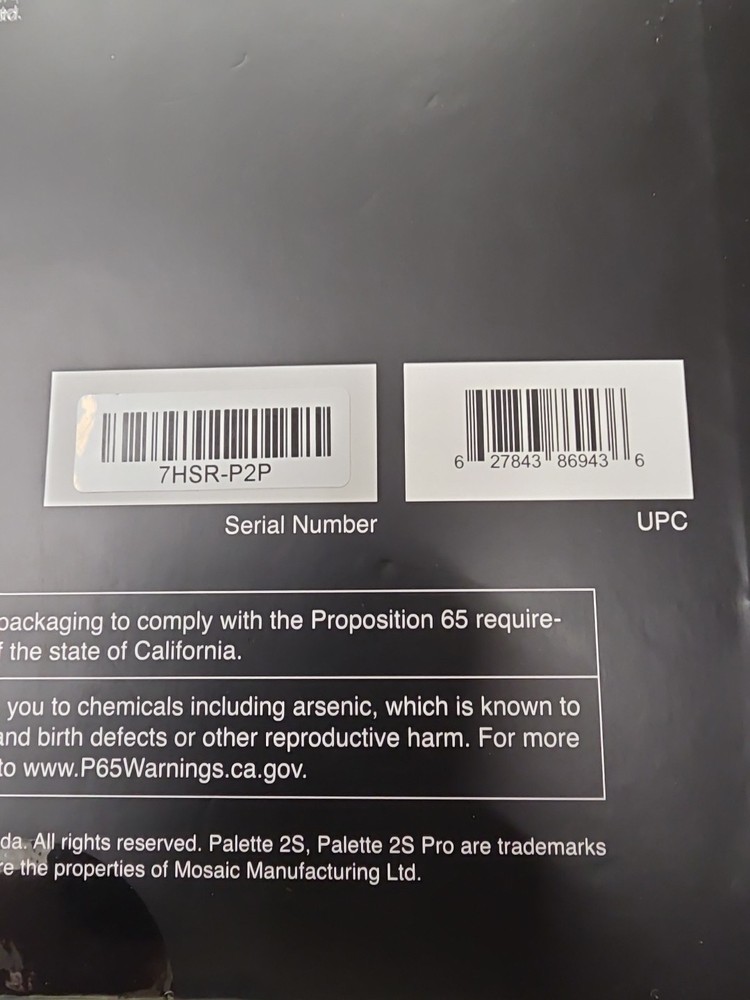 Mosaic Palette 2s Pro Open Box New