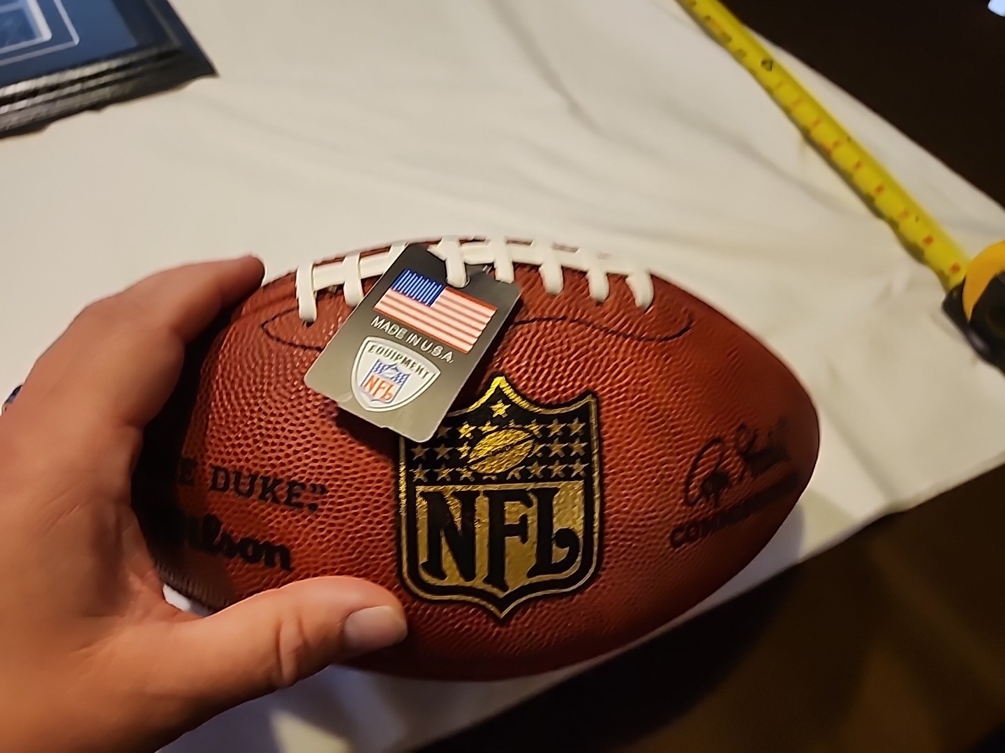 John Elway Denver Broncos Autographed / Signed Duke Full Color Football Tri Star