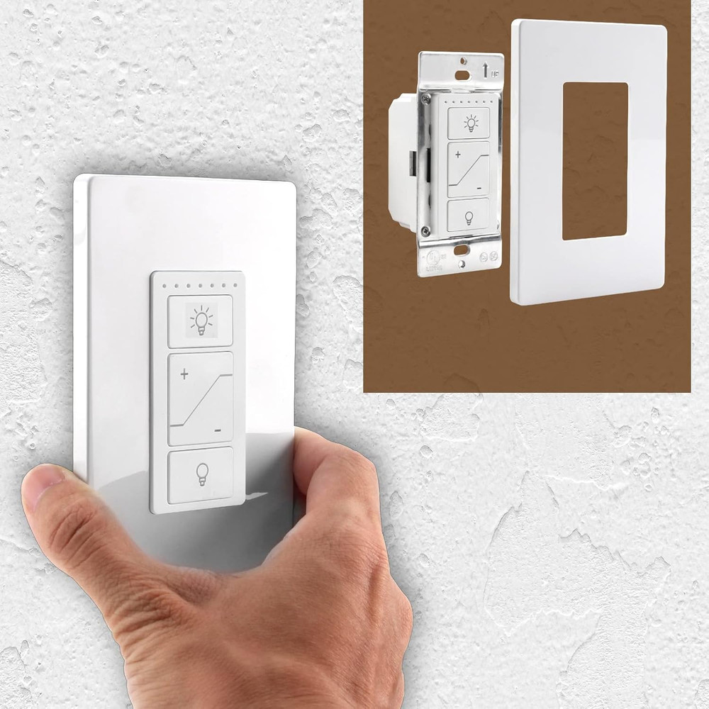 Light Switch, 2.4G&5G Dimmer Switch, Single Pole Smart Switch Compatible with Al
