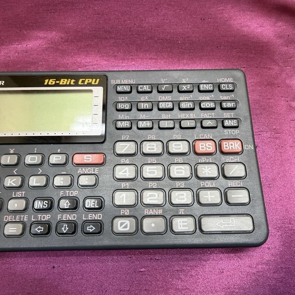 CASIO Z-1GR 16-bit CPU Calculator Pocket Computer Used