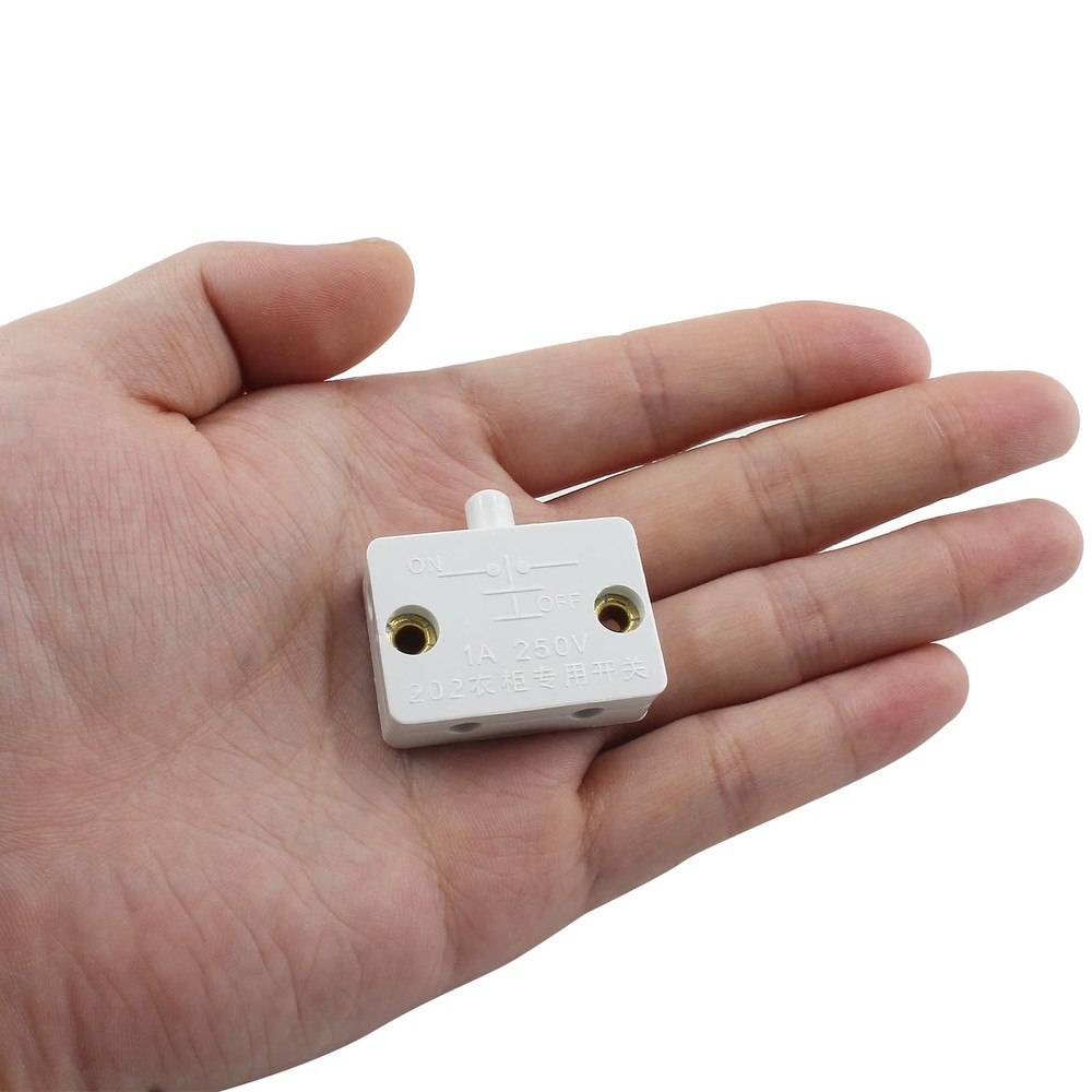 8 Pcs Automatic Cabinet Lamp Switch Touch Switch Normally Closed Switch for W...
