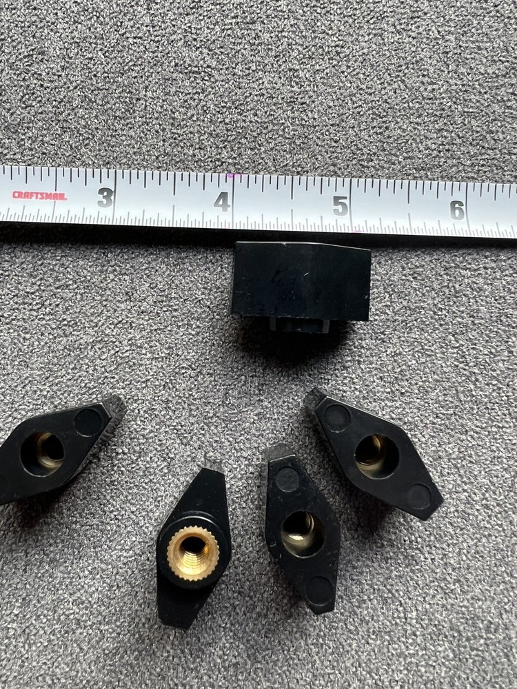 🇺🇸Lot Of 5 Female Thread Knobs 1 1/8” Brass Insert 1/4-20 Thru Threads 🇺🇸