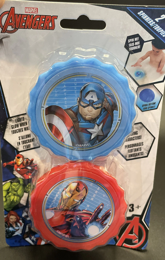 Marvel Avengers Flowing Bath Spinners 2Pack Ages 3+