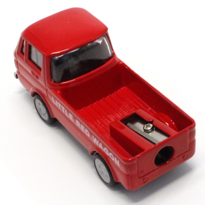Miniature Antique Pencil Sharpener (Red Wagon)