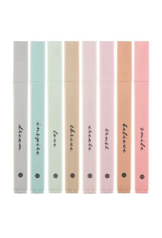 DIVERSEBEE Bible Highlighters with Soft Chisel Tip, 8 Pack 8 Pack, Boho