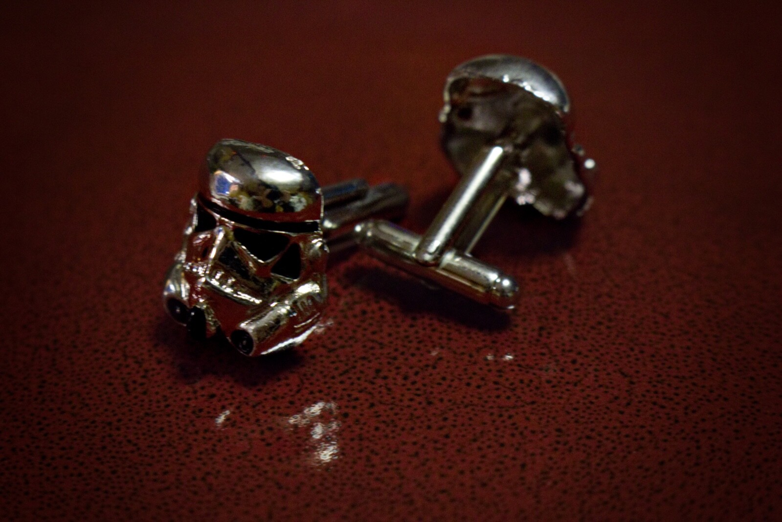 Star Wars Storm Trooper Cuff Links For Men Pair Zinc Alloy Chrome Color