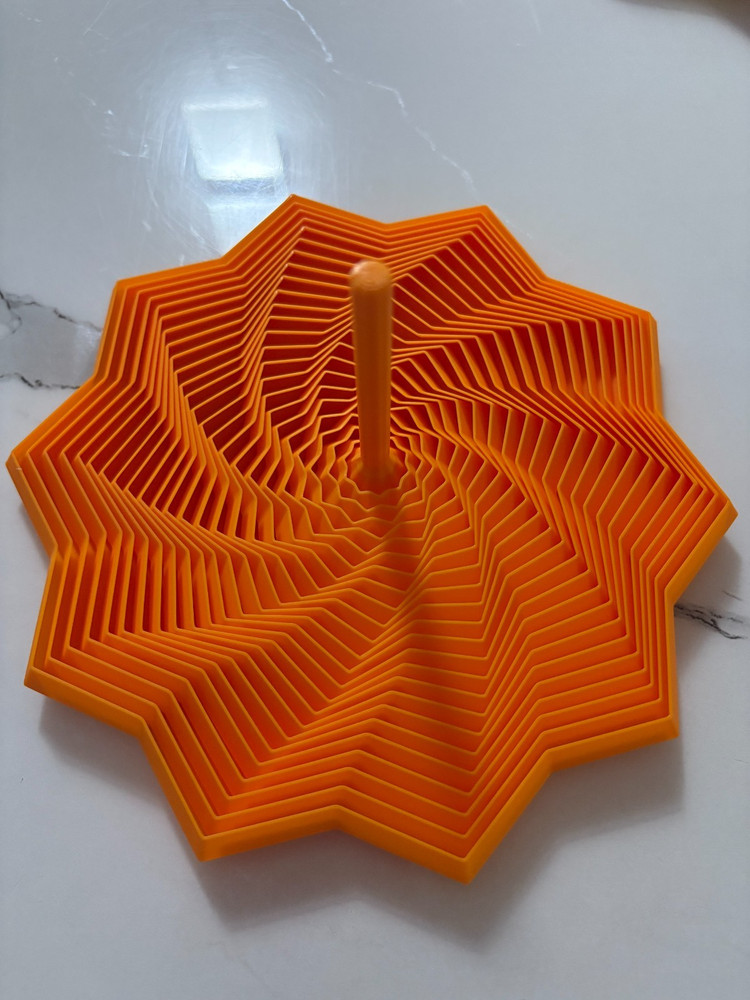 3D Printing Expanded Sensory Fidget Star Model Visual Illusion Hexagon Whirling
