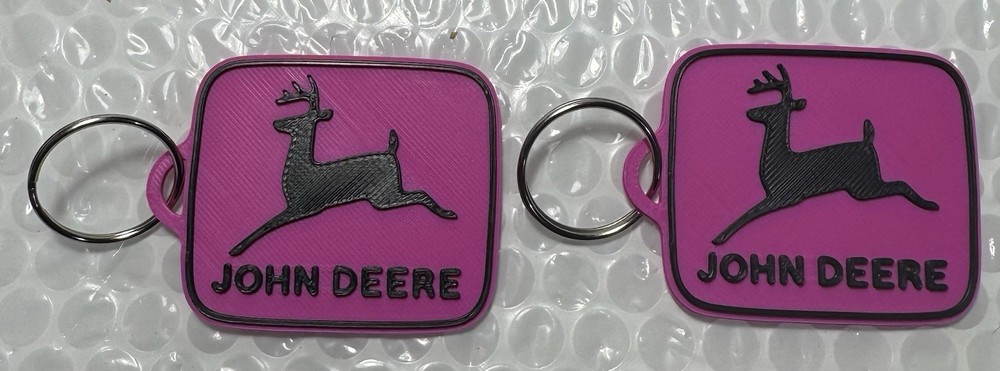John Deere Custom 3d Printed  Key Chain's