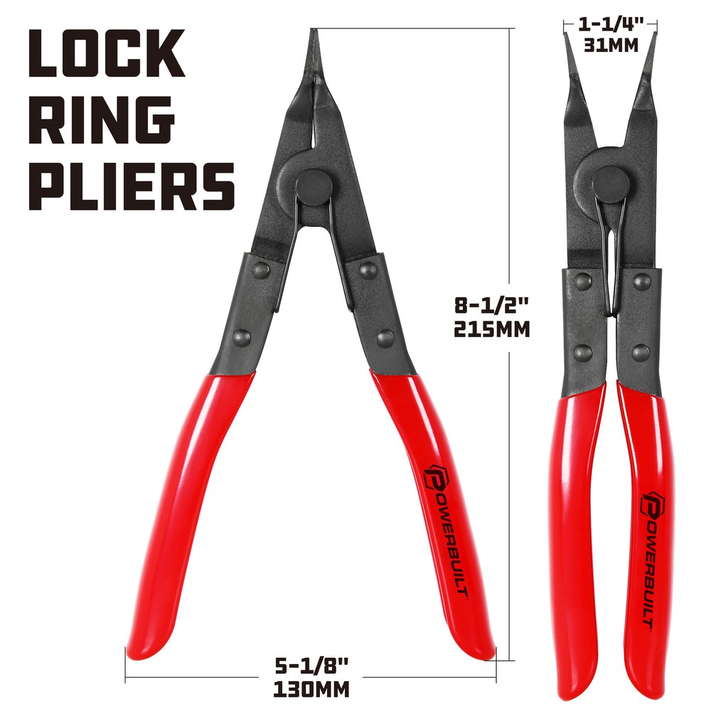 Powerbuilt Internal Snap Ring Pliers - 648633