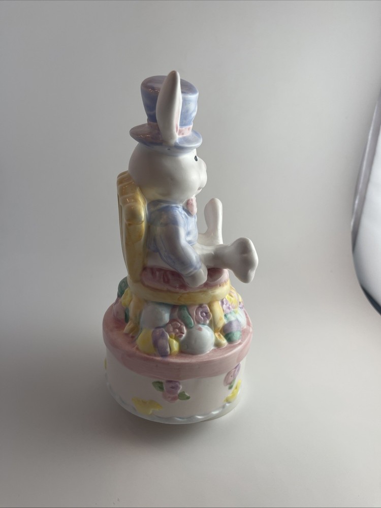 Easter Bunny Ceramic Figurine 8" tall