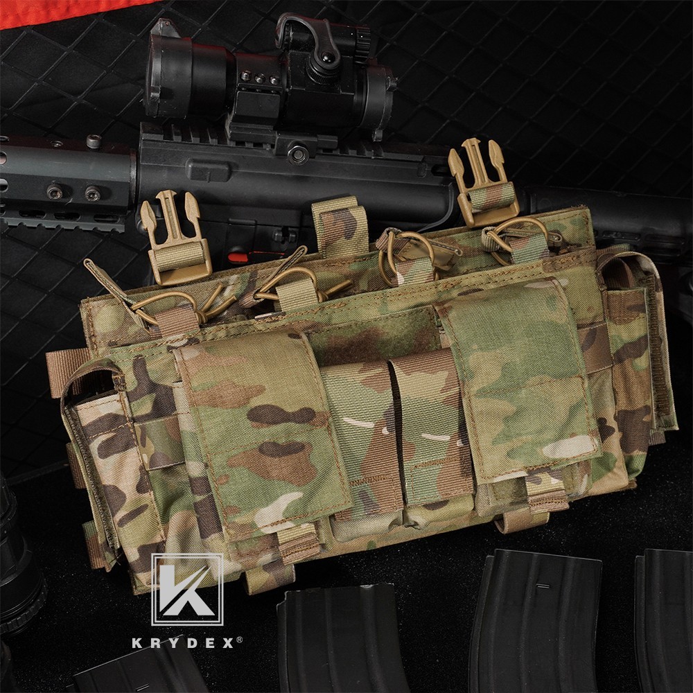 KRYDEX Tactical MF IV Placard Magazine Pouch Front Panel for Vest MC Camo