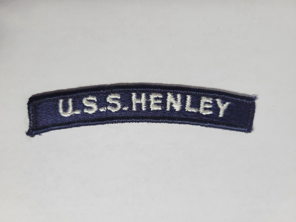 US Navy U.S.S. HENLEY  Three Separate Destroyers Segment Patch