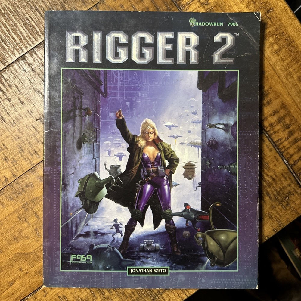Shadowrun Rigger 2 FASA 7906 Sourcebook Cyberpunk Tabletop RPG