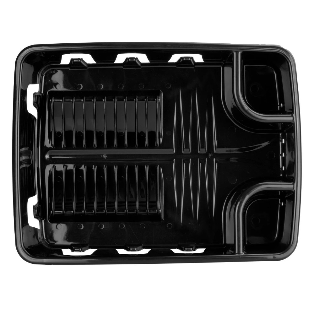 Sterilite Dish Drying Rack with Self Draining Base, Black