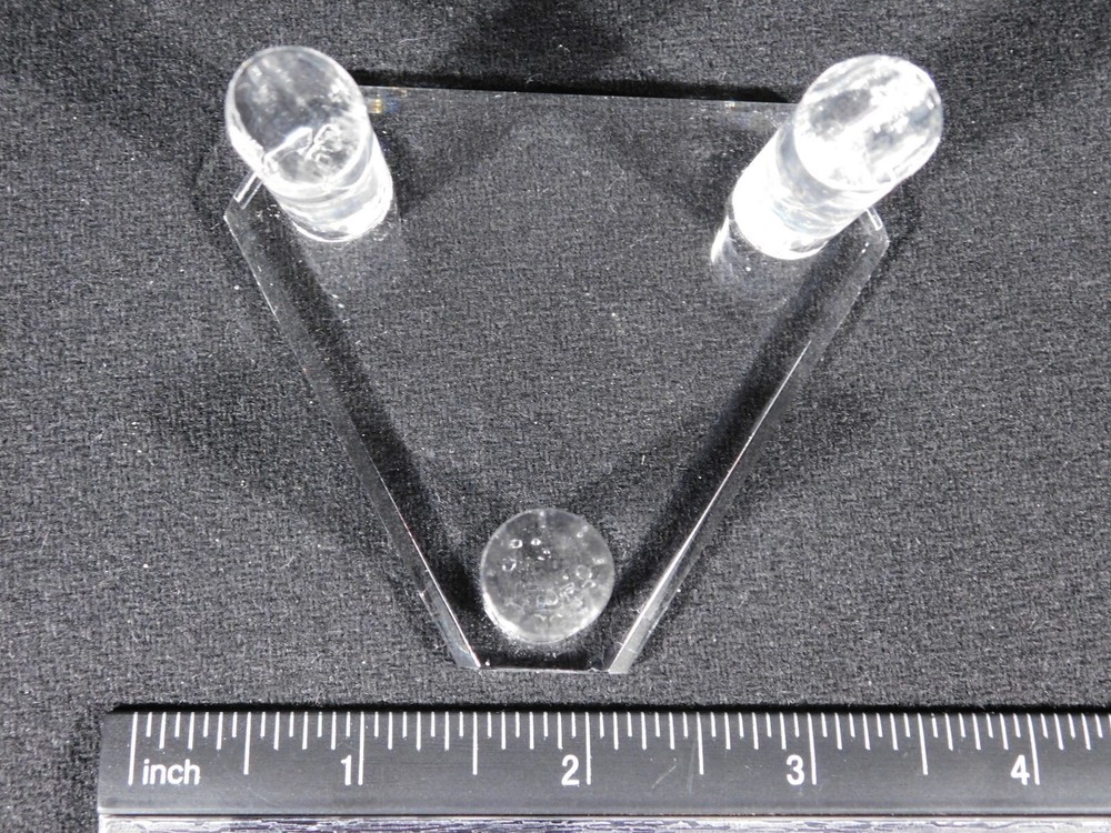 Heavy Duty THREE Post SPHERE Display Stand LARGE Size Clear Acrylic