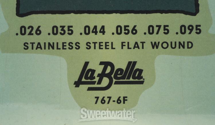 La Bella 767-6F Bass VI Strings - Flatwound