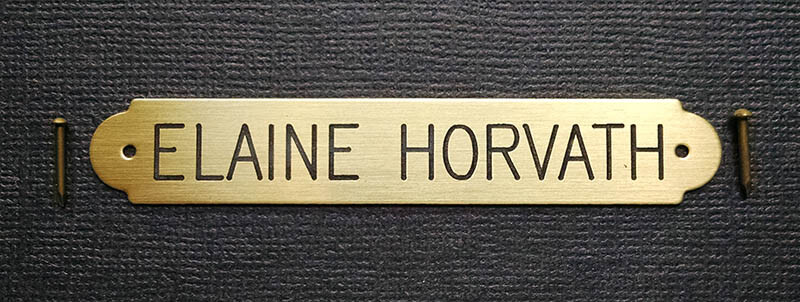 HALTER PLATE SMALL 3" x 1/2" or LARGE SADDLE PLATE SOLID BRASS CUSTOM ENGRAVED