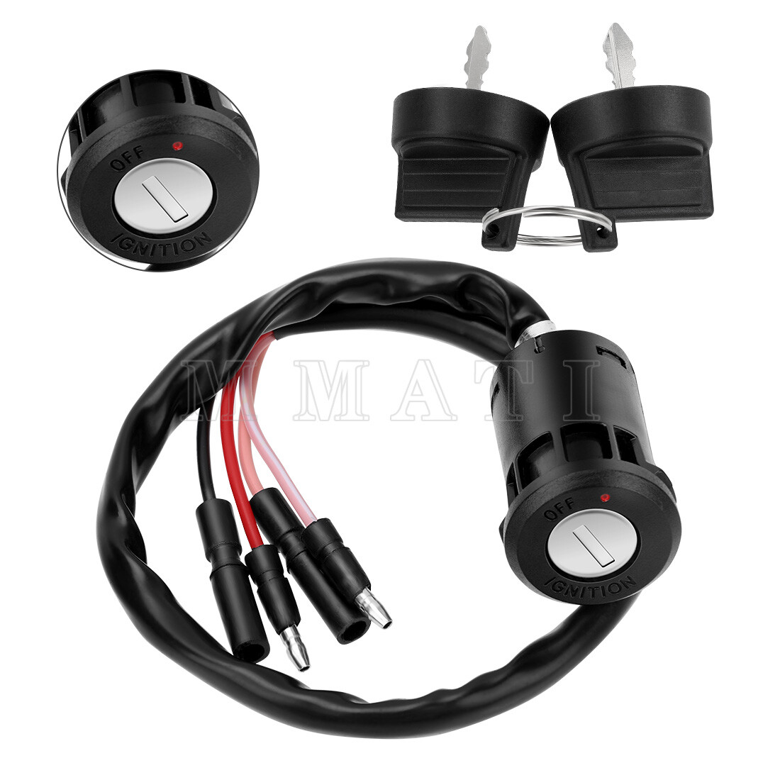 For Honda Ignition Key Switch FourTrax 300 TRX300FW 4x4 TRX300 2x4 1988 - 2000