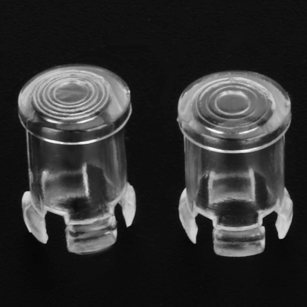 100Pcs Nylon LED Light Emitting Diode Transparent Lamp Light Caps Protective WT