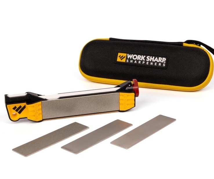 Work Sharp Guided Field Sharpener Elite Set, Travel Knife Sharpener Tool